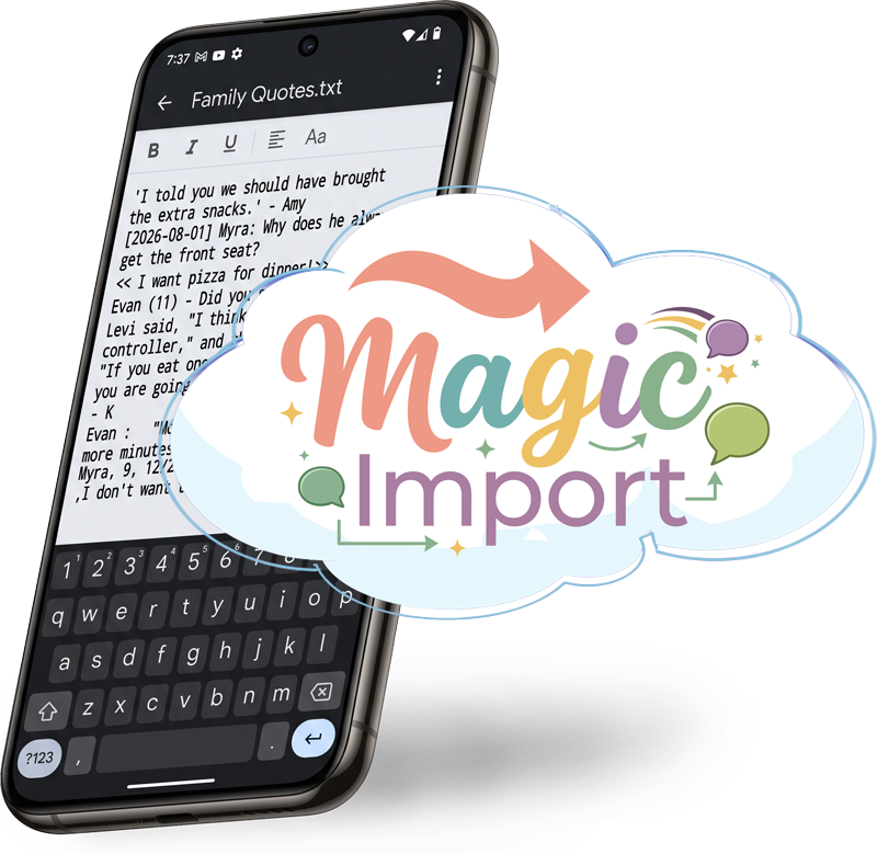 Magic Import: bring quotes from the cloud, then preview and edit before saving